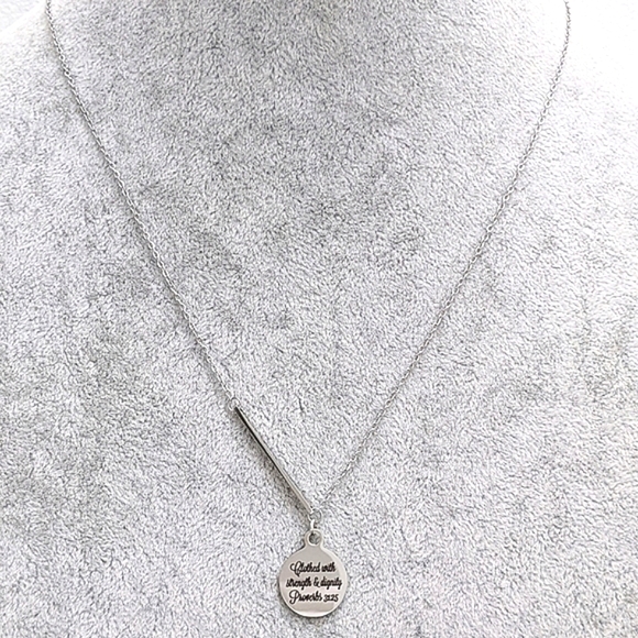 Christian Bible Verse Scripture Necklace - Picture 3 of 8